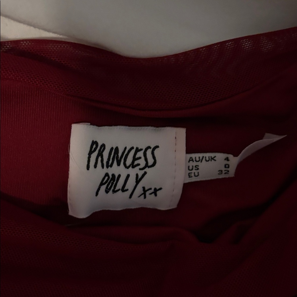 Princess Polly Scarlet Off-Shoulder Mini Dress - Picture 2 of 4